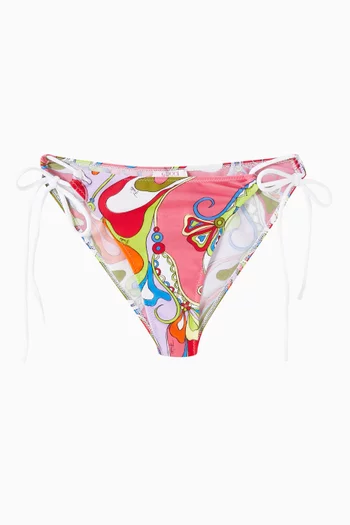 Orchidee-print Bikini Briefs