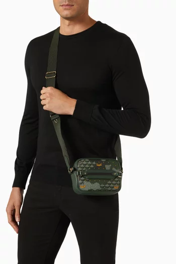 Hands on 17 Crossbody Bag in Canvas & Leather