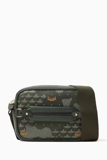 Hands on 17 Crossbody Bag in Canvas & Leather