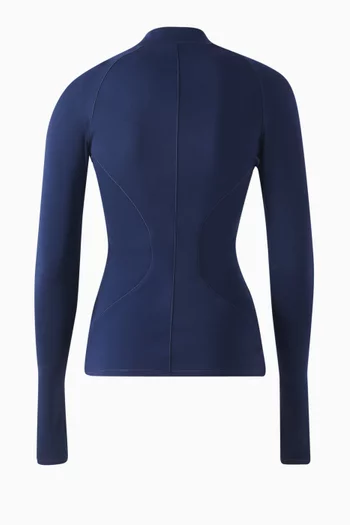 Fitted Running Top in Recycled Softskin