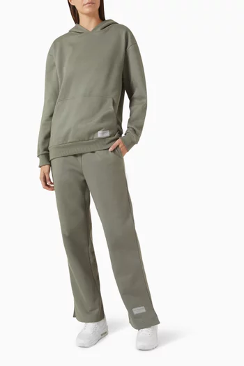 29.5" Wide-leg Sweatpants in Organic Cotton Blend