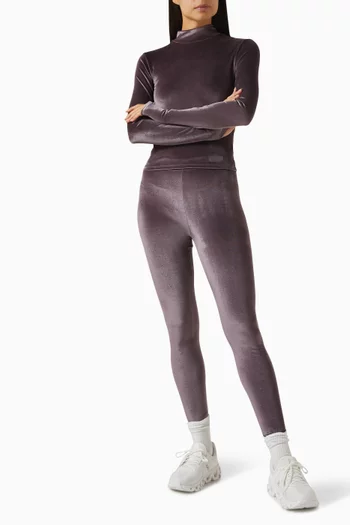 Leggings in Stretch Velour