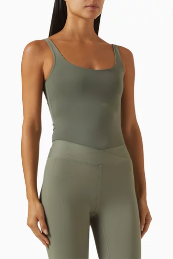 Soft Stretch Scoop Neck Bodysuit