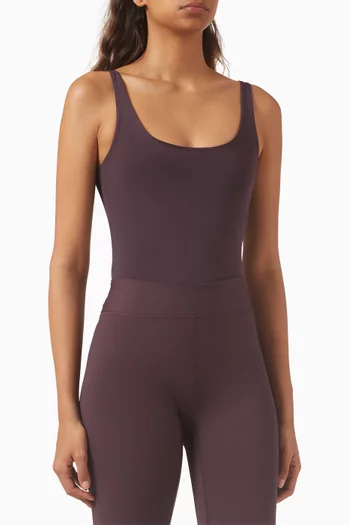 Soft Stretch Scoop Neck Bodysuit
