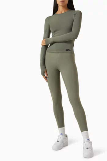 Long Sleeve Top in Soft Stretch Nylon