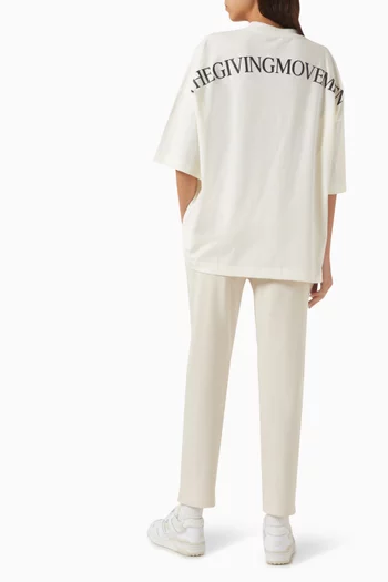 Oversized Logo T-shirt in Cotton-jersey