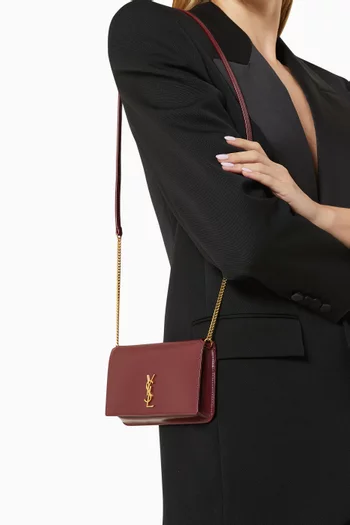 Cassandre Phone Holder with Strap in Leather