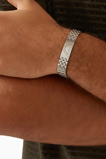 Eagle Logo Bracelet in Stainless Steel