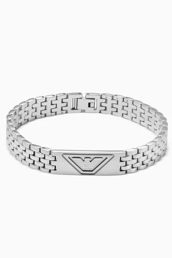 Eagle Logo Bracelet in Stainless Steel