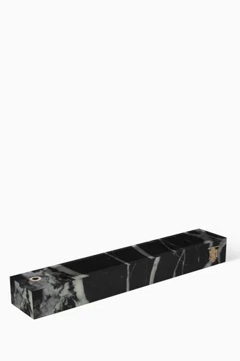 Nero Incense Holder in Marble