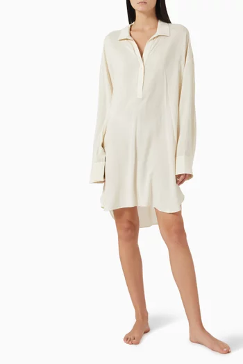 Night Shirt Dress in Viscose