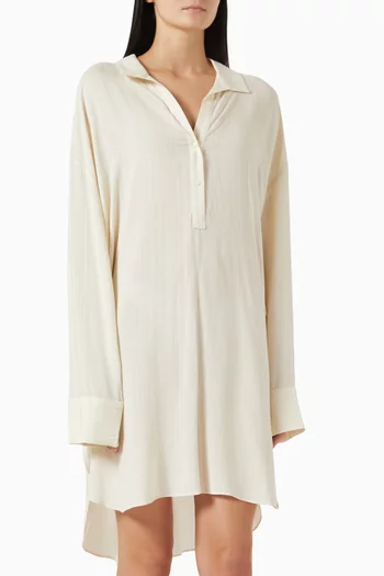 Night Shirt Dress in Viscose