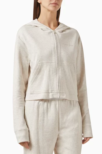 Full Zip Hoodie in Modern Terry
