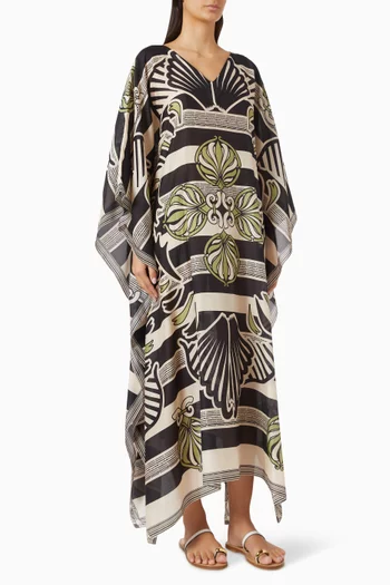 Morena Belted Kaftan in Linen