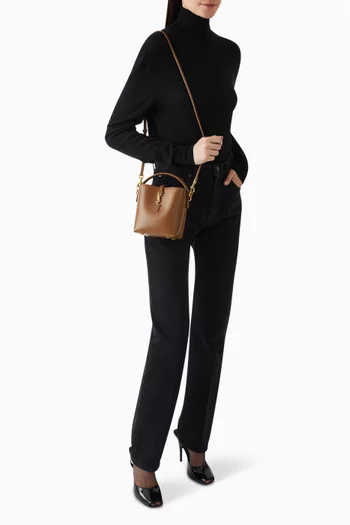 Mini Le 37 Bucket Bag in Shiny Leather