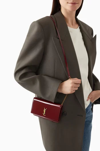 Cassandre Phone Case on Strap in Patent Leather