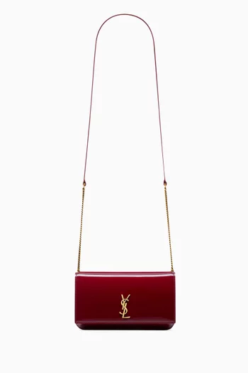 Cassandre Phone Case on Strap in Patent Leather