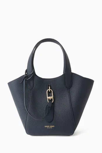 Small Hobo Bag in Grained Leather