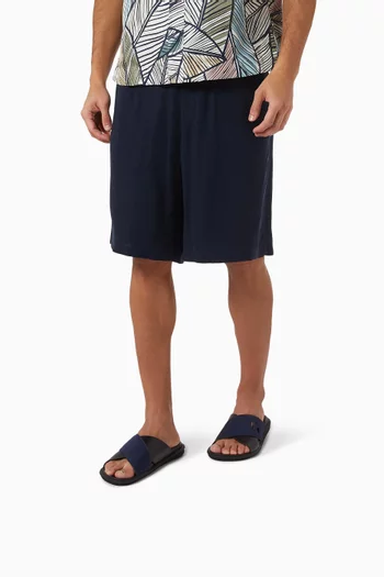 3D GA Cross Sandals in Leather