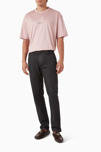 Logo Relaxed T-shirt in Cotton