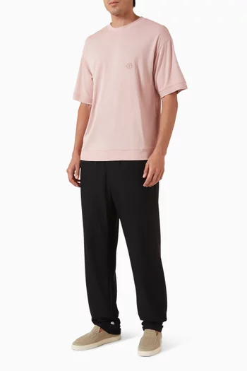 Micro GA Logo T-shirt in Viscose