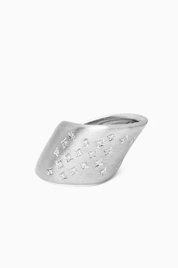 Skin Diamond Pinky Ring in 18kt White Gold