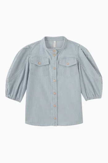 Wylie Utility Top in Denim