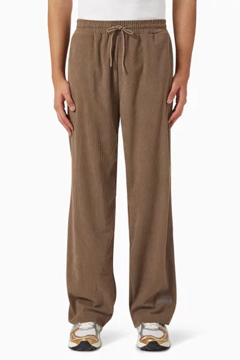 31" Wide-leg Pants in Ribbed Velvet