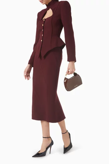 Brie Midi Skirt in Viscose