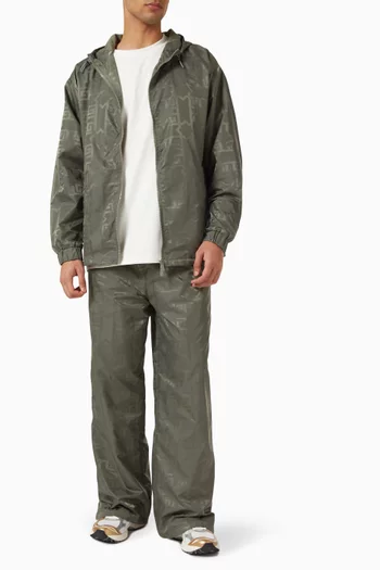 Bomber Jacket in Jacquard Nylon