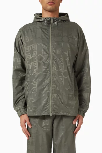 Bomber Jacket in Jacquard Nylon