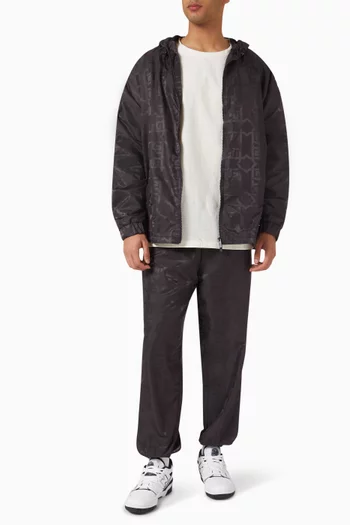 Bomber Jacket in Jacquard Nylon