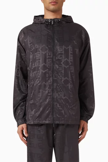 Bomber Jacket in Jacquard Nylon