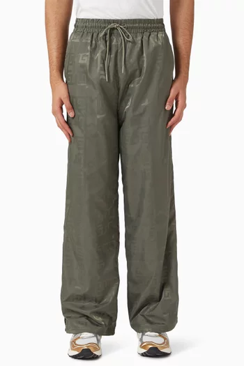 31" Wide-leg Pants in Jacquard Nylon