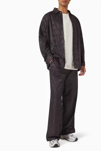 31" Wide-leg Pants in Jacquard Nylon