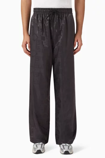 31" Wide-leg Pants in Jacquard Nylon
