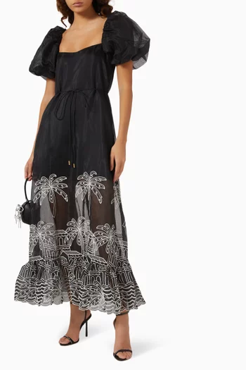 Nyx Midi Dress in Organza