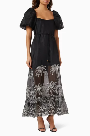 Nyx Midi Dress in Organza