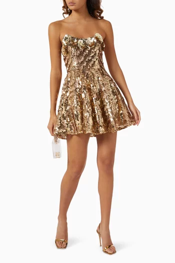 Alisha Sequin-embellished Mini Dress