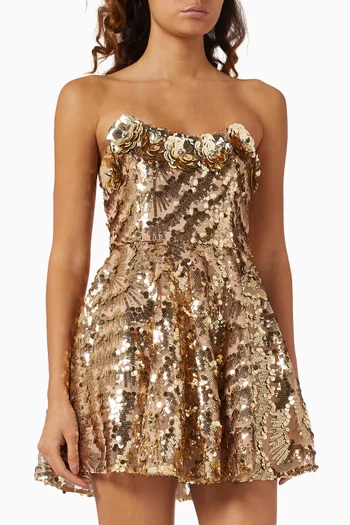 Alisha Sequin-embellished Mini Dress