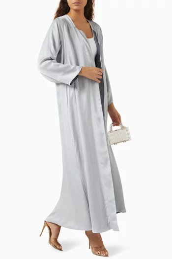 Reversible Abaya in Textured Crepe