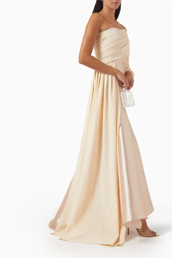 Asymmetrical Panel Gown