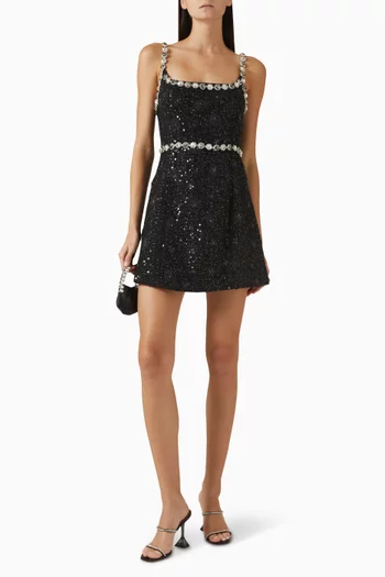 Adeline Mini Dress in Tweed