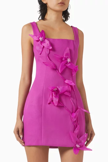 Bethany Mini Dress in Crepe