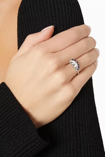 Ya Ein Najlaa Multi-stone Ring in 18kt White Gold
