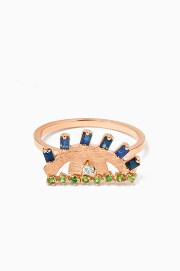 Ya Ein Najlaa Multi-stone Ring in 18kt Rose Gold