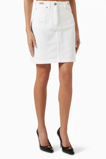 Medusa '95 A-line Skirt in Cotton-denim