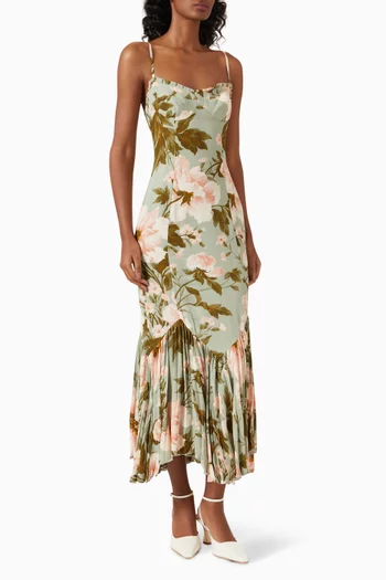 Aiko Midi Dress in Georgette