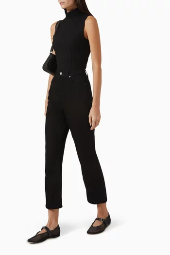 Cynthia High-rise Cropped Jeans
