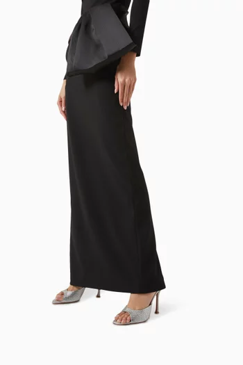 Alexa 105 Crystal Mule Sandals in Satin